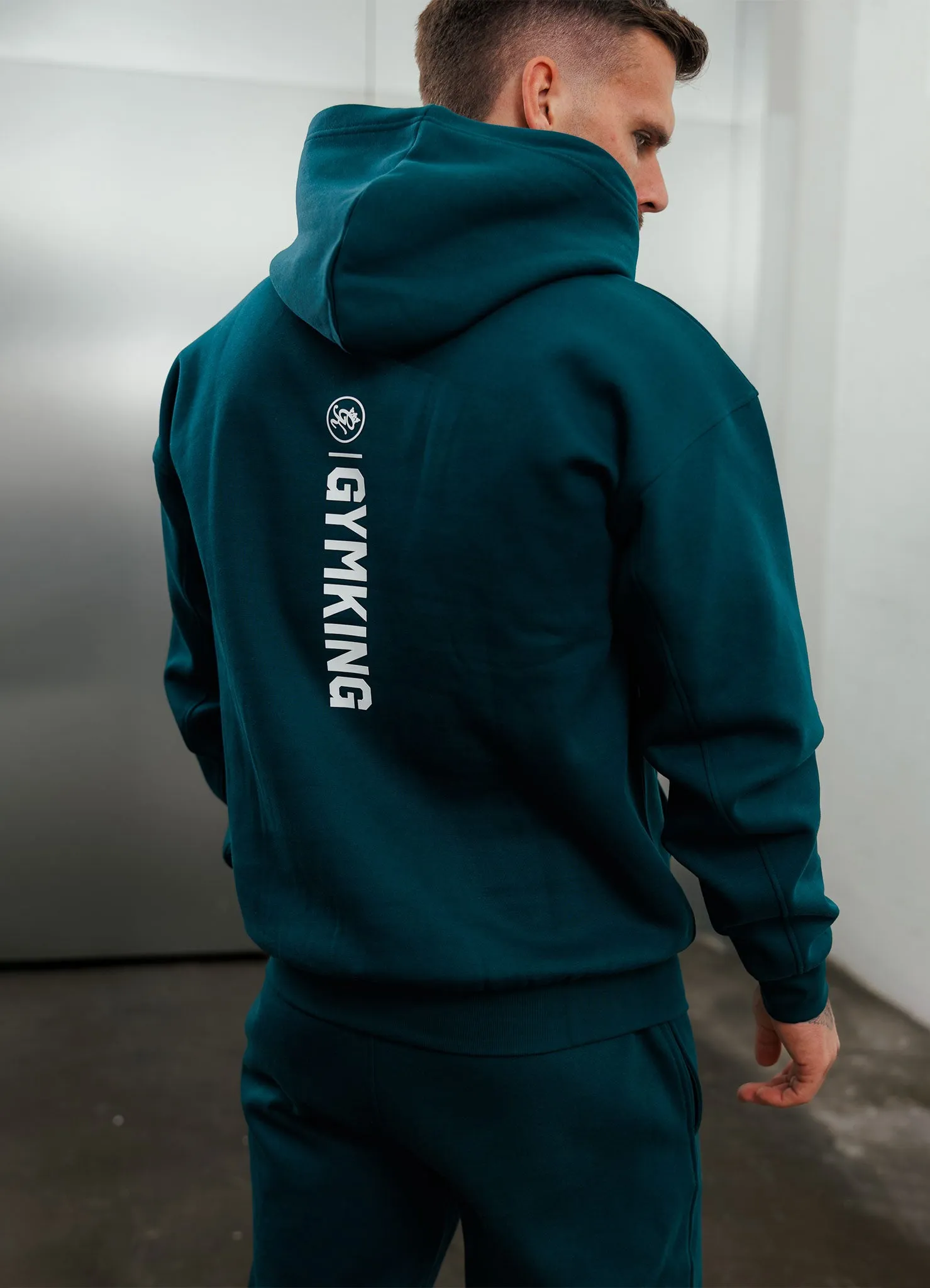Gym King Aventus Fleece Hood - Teal sold by The Gym King product image thumbnail 4