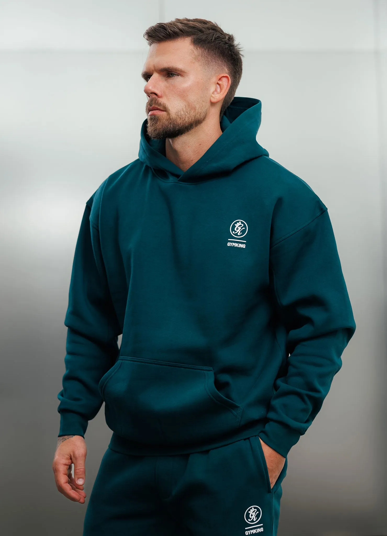 Gym King Aventus Fleece Hood - Teal sold by The Gym King product image thumbnail 5