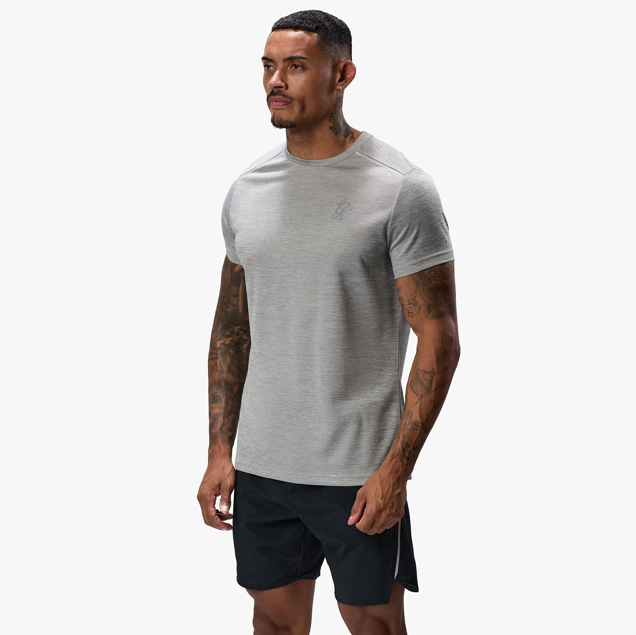 Gym King Element Tee - Grey Marl sold by The Gym King product image thumbnail 2