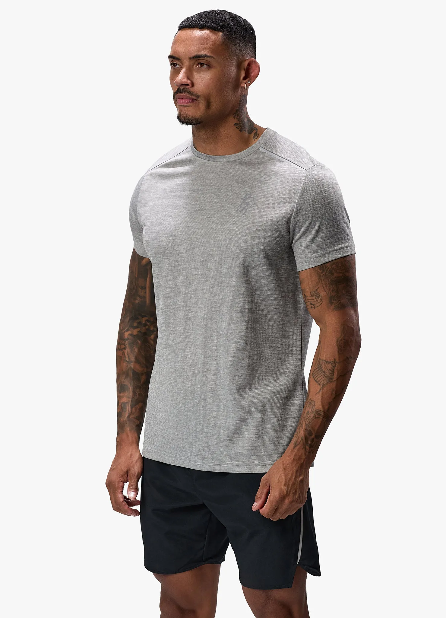 Gym King Element Tee - Grey Marl sold by The Gym King