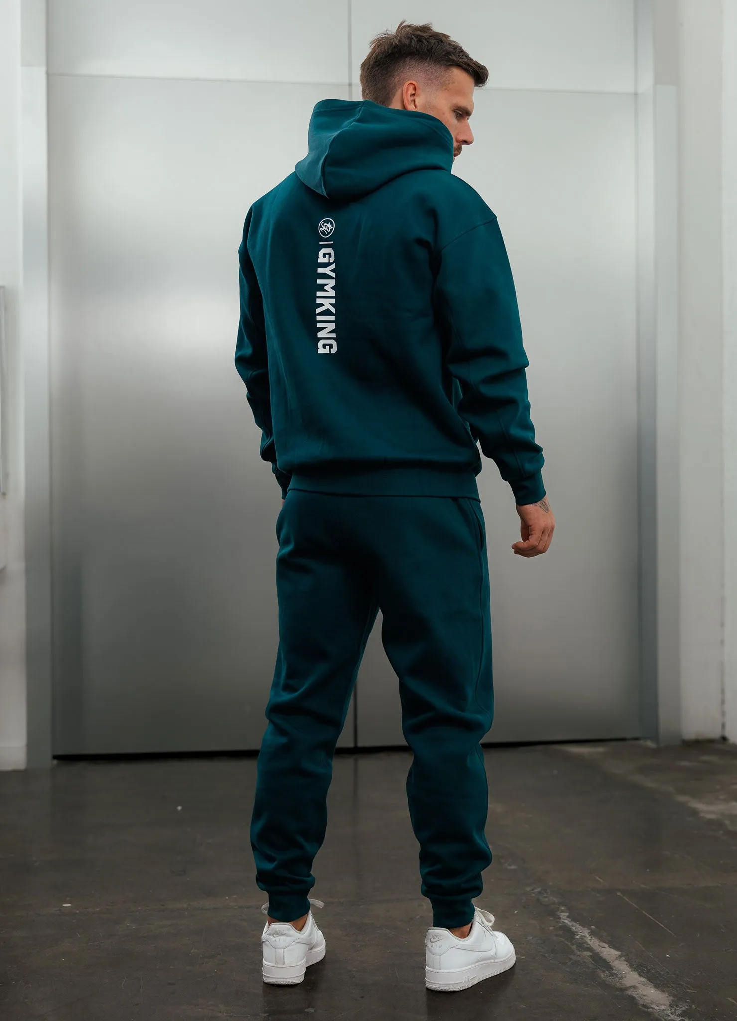 Gym King Aventus Fleece Hood Tracksuit - Teal sold by The Gym King product image thumbnail 3
