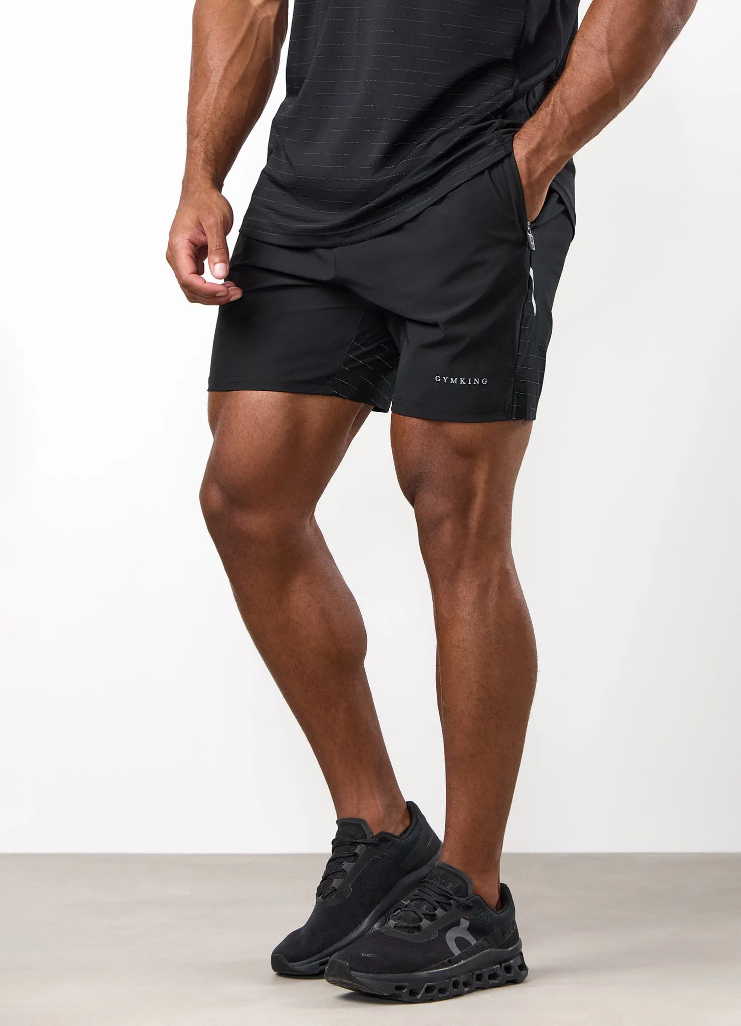 Gym King Stamina Performance Short - Black sold by The Gym King