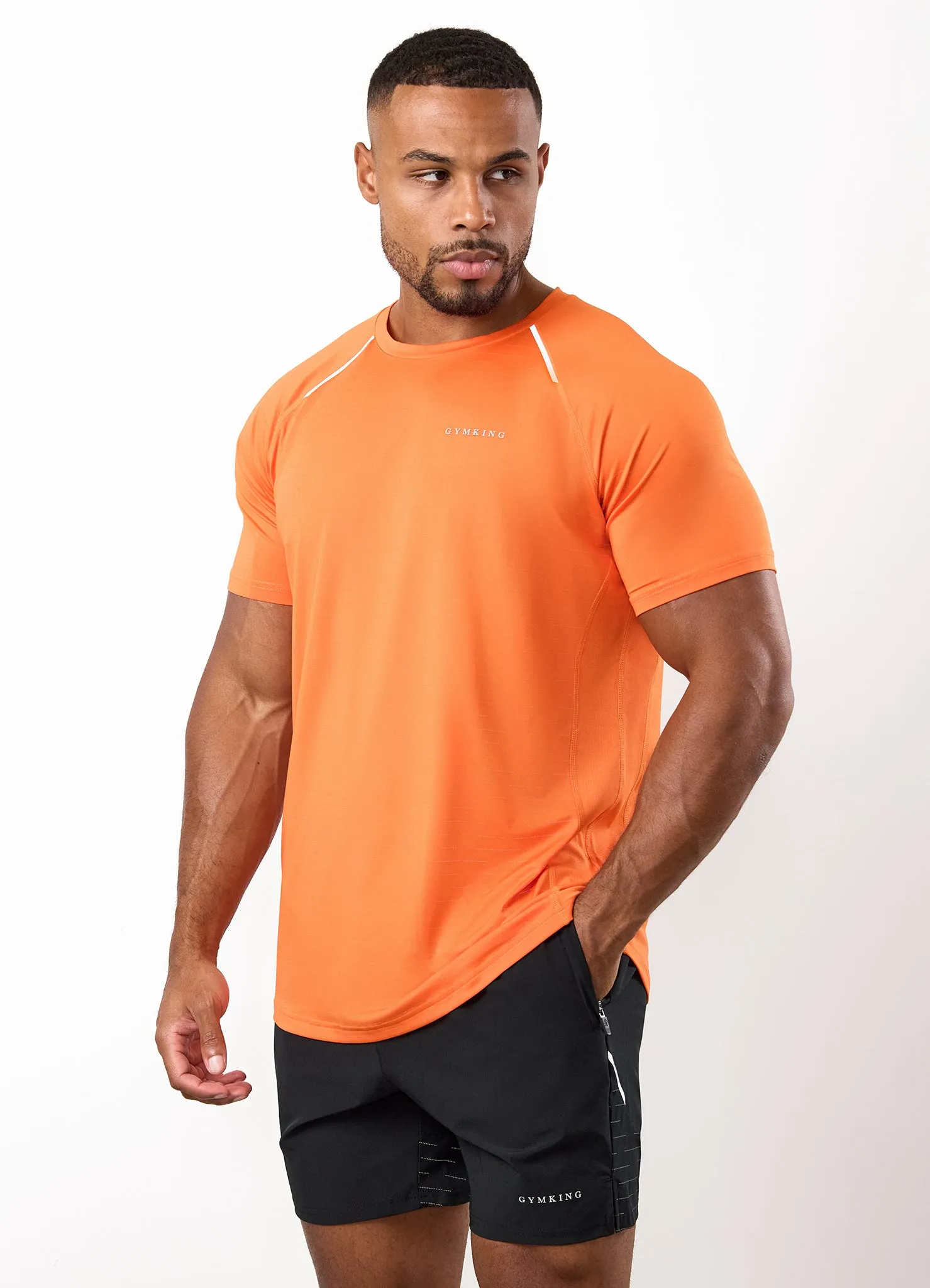Gym King Stamina Performance Tee - Satsuma sold by The Gym King
