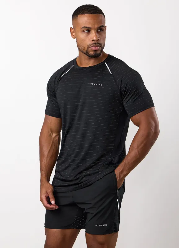 Gym King Stamina Performance Tee - Black sold by The Gym King