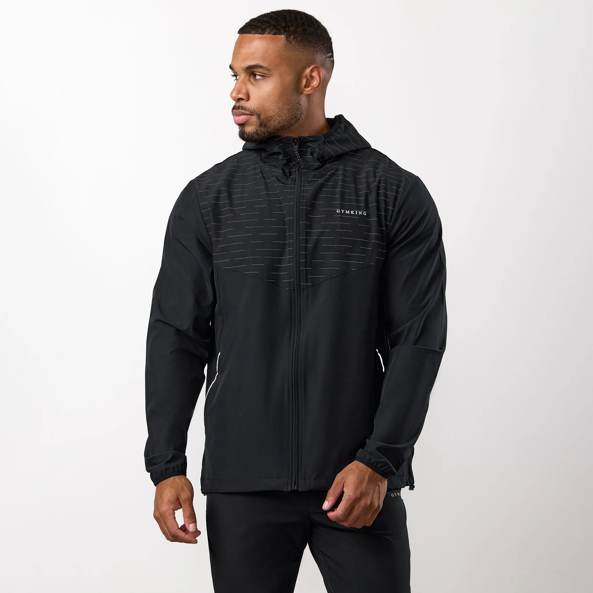 Gym King Stamina Woven Jacket - Black sold by The Gym King product image thumbnail 2