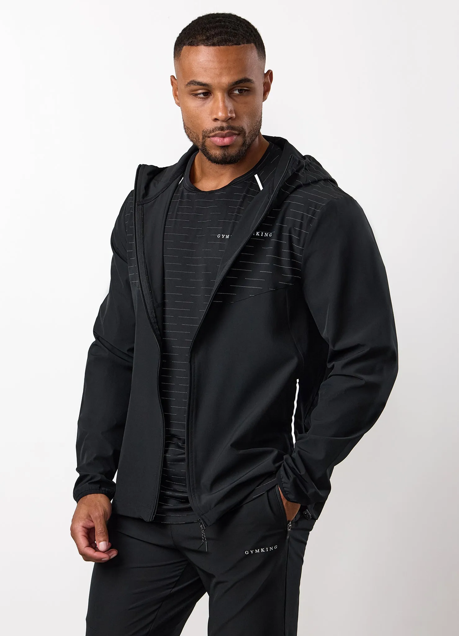Gym King Stamina Woven Jacket - Black sold by The Gym King product image thumbnail 4