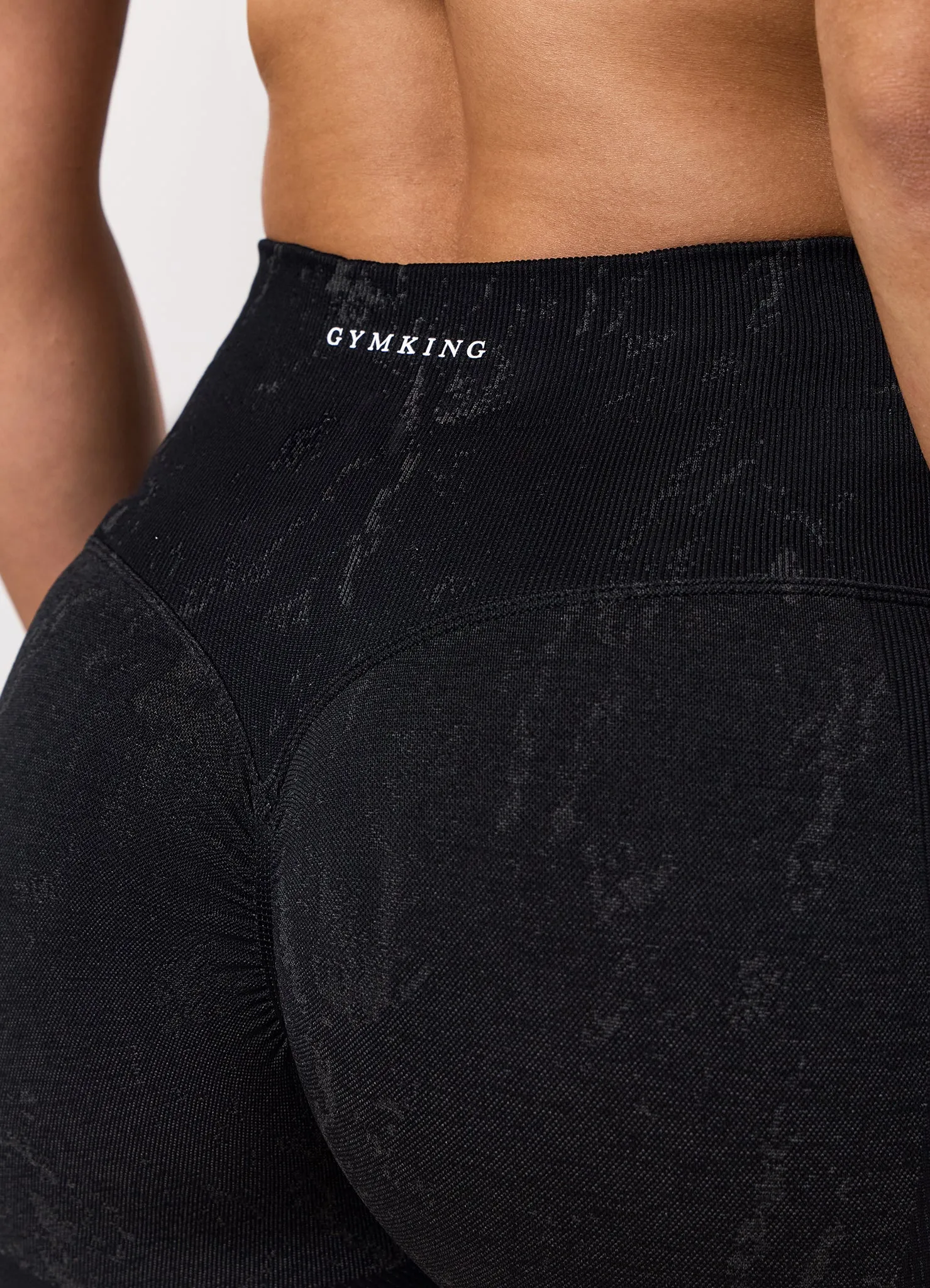 Gym King Seamless Sculpt Legging - Black Marble sold by The Gym King product image thumbnail 5