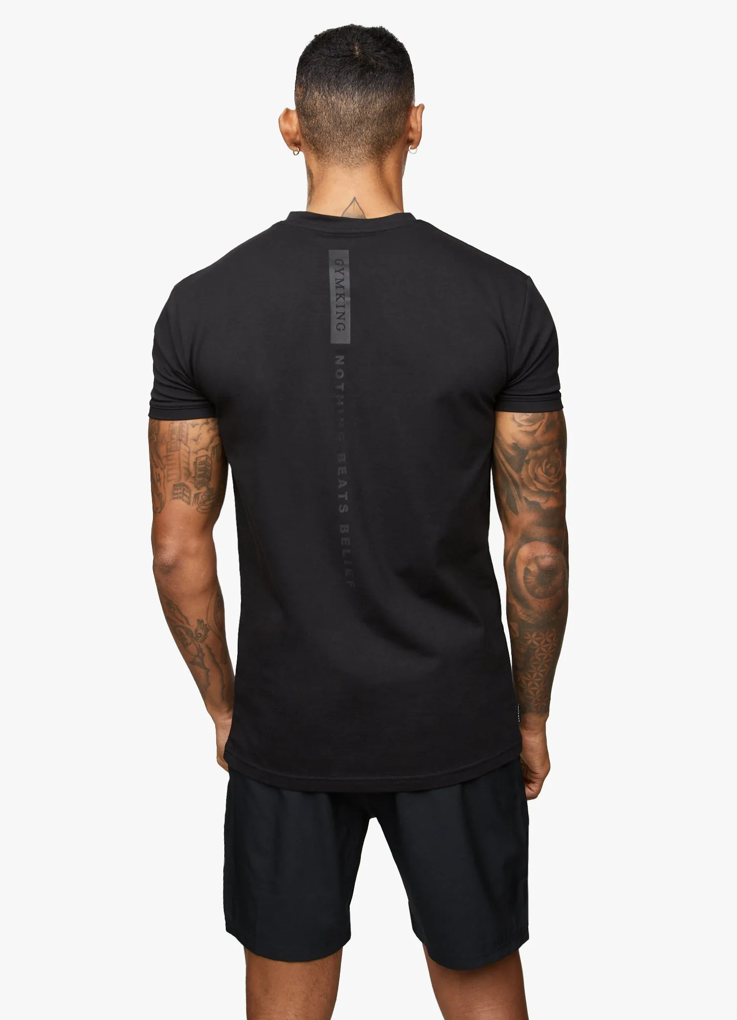 Gym King Nothing Beats Belief Tee - Black sold by The Gym King product image thumbnail 5
