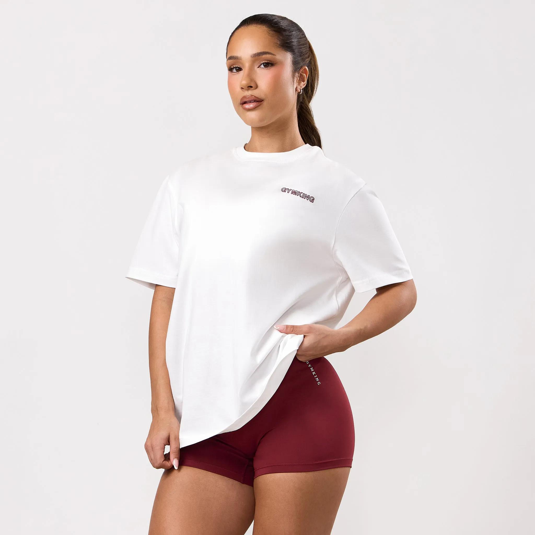 Gym King Dynamic Boyfriend Tee - Cream sold by The Gym King product image thumbnail 2
