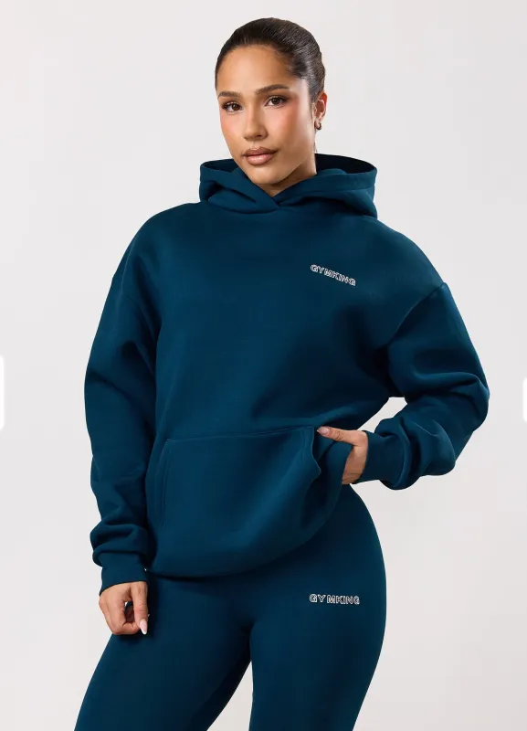 Gym King Dynamic Oversized Hood - Oil Blue sold by The Gym King