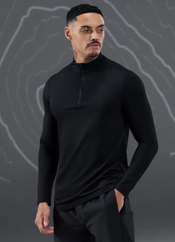 Gym King Rebellion Rogue 1/4 Zip - Black sold by The Gym King