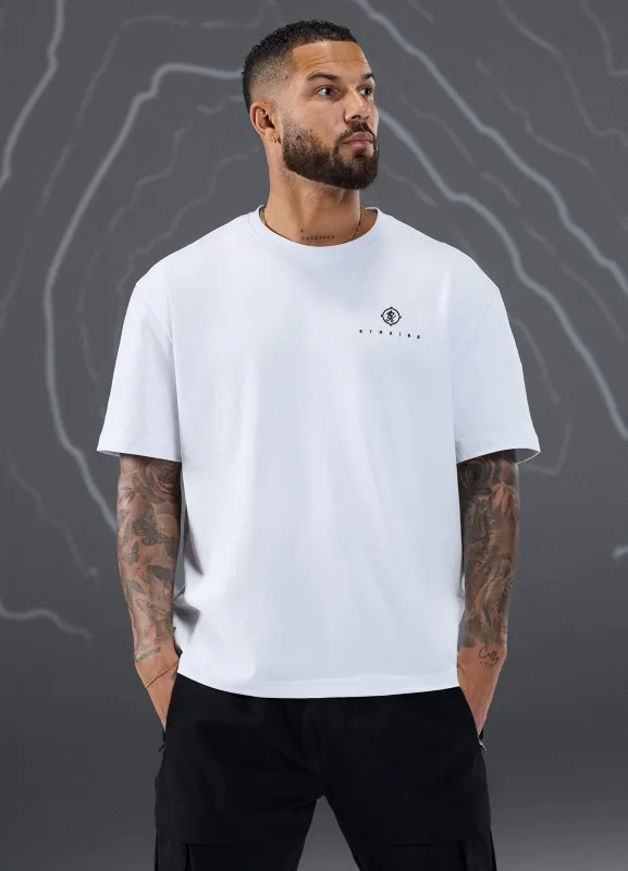 Gym King Rebellion Oblivion Jersey Tee - White sold by The Gym King