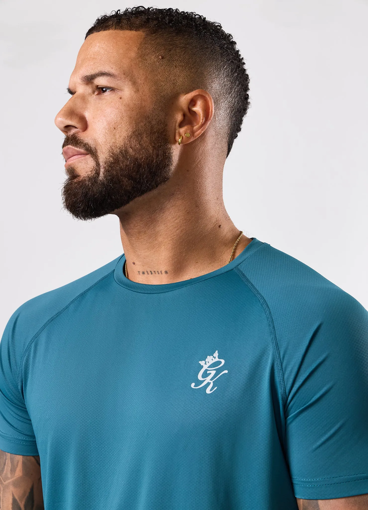 Gym King Energy Tee - Storm Teal sold by The Gym King product image thumbnail 5