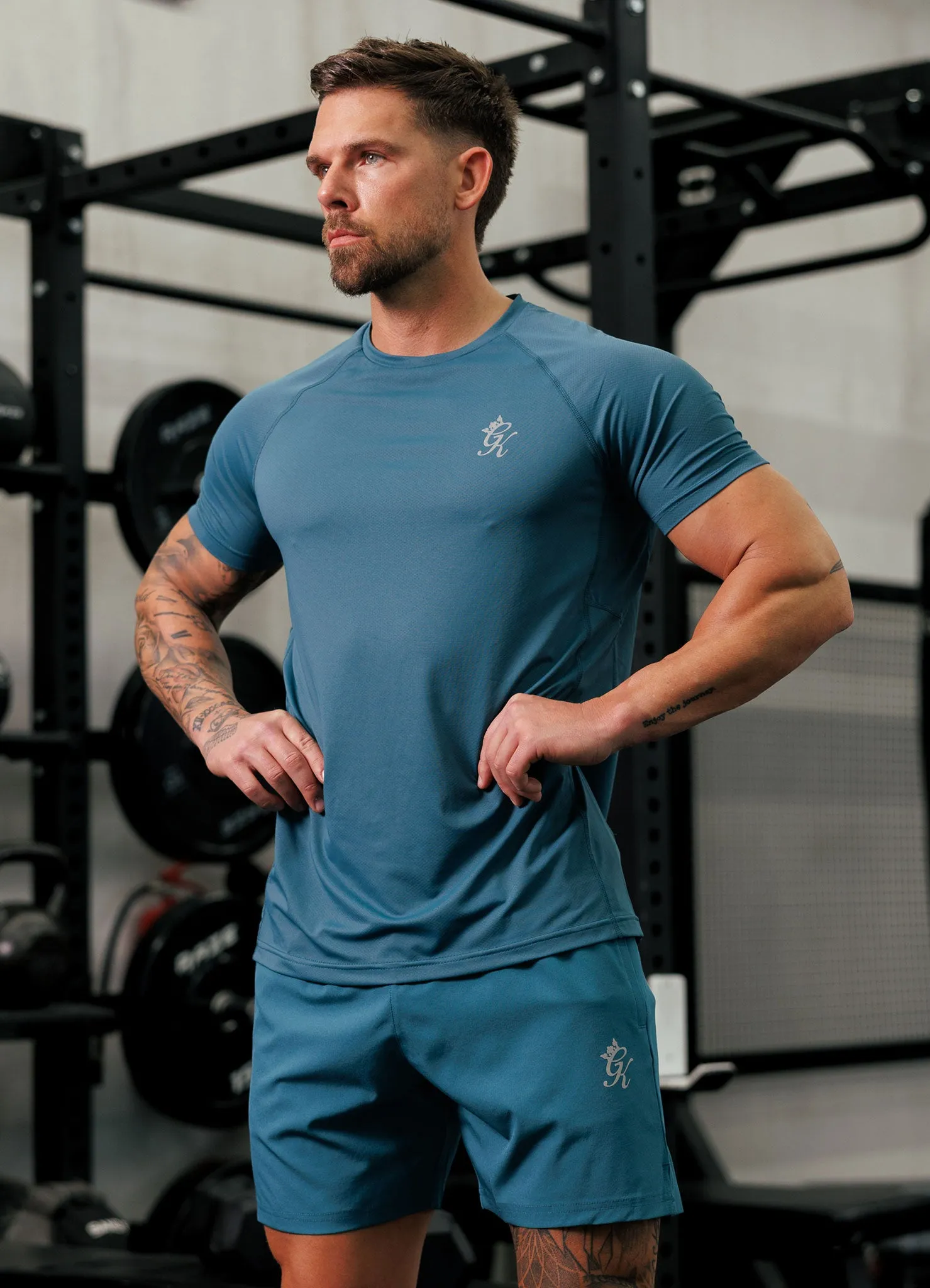 Gym King Energy Tee - Storm Teal sold by The Gym King