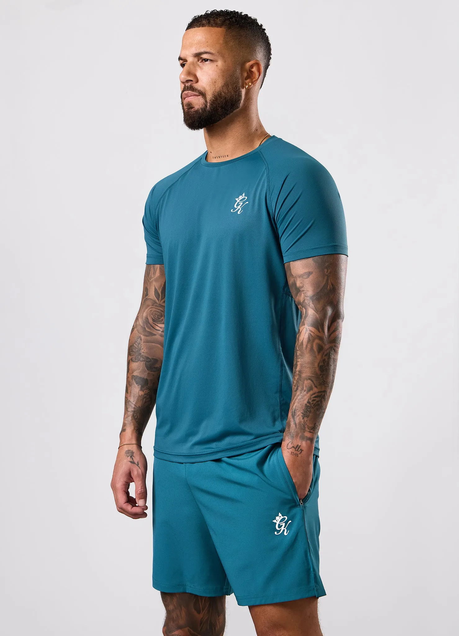 Gym King Energy Tee - Storm Teal sold by The Gym King product image thumbnail 3