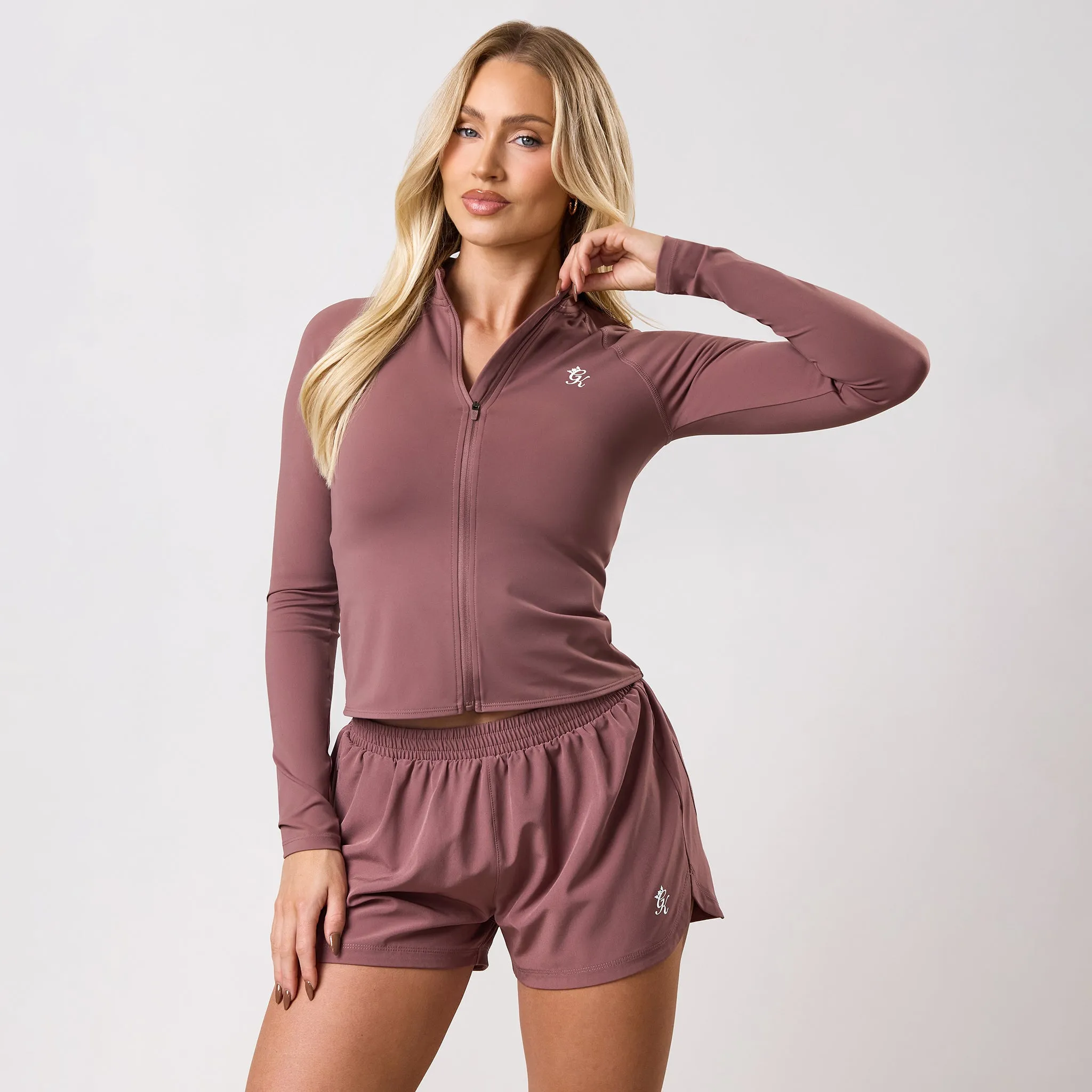 Gym King 365 Full Zip Funnel - Brown Plum sold by The Gym King product image thumbnail 2