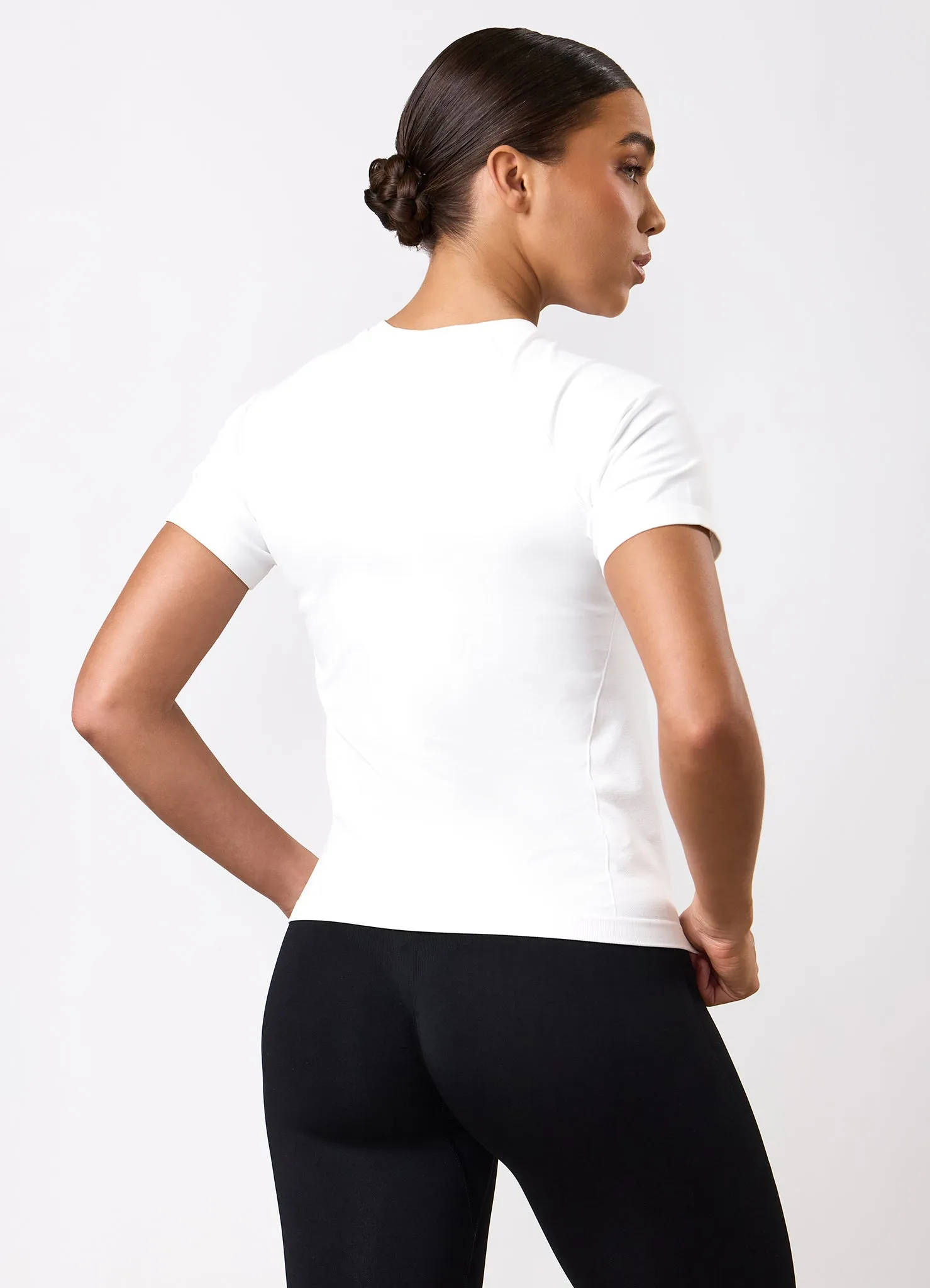 Gym King Power Lightweight Seamless Loose Fit Tee - White sold by The Gym King product image thumbnail 3
