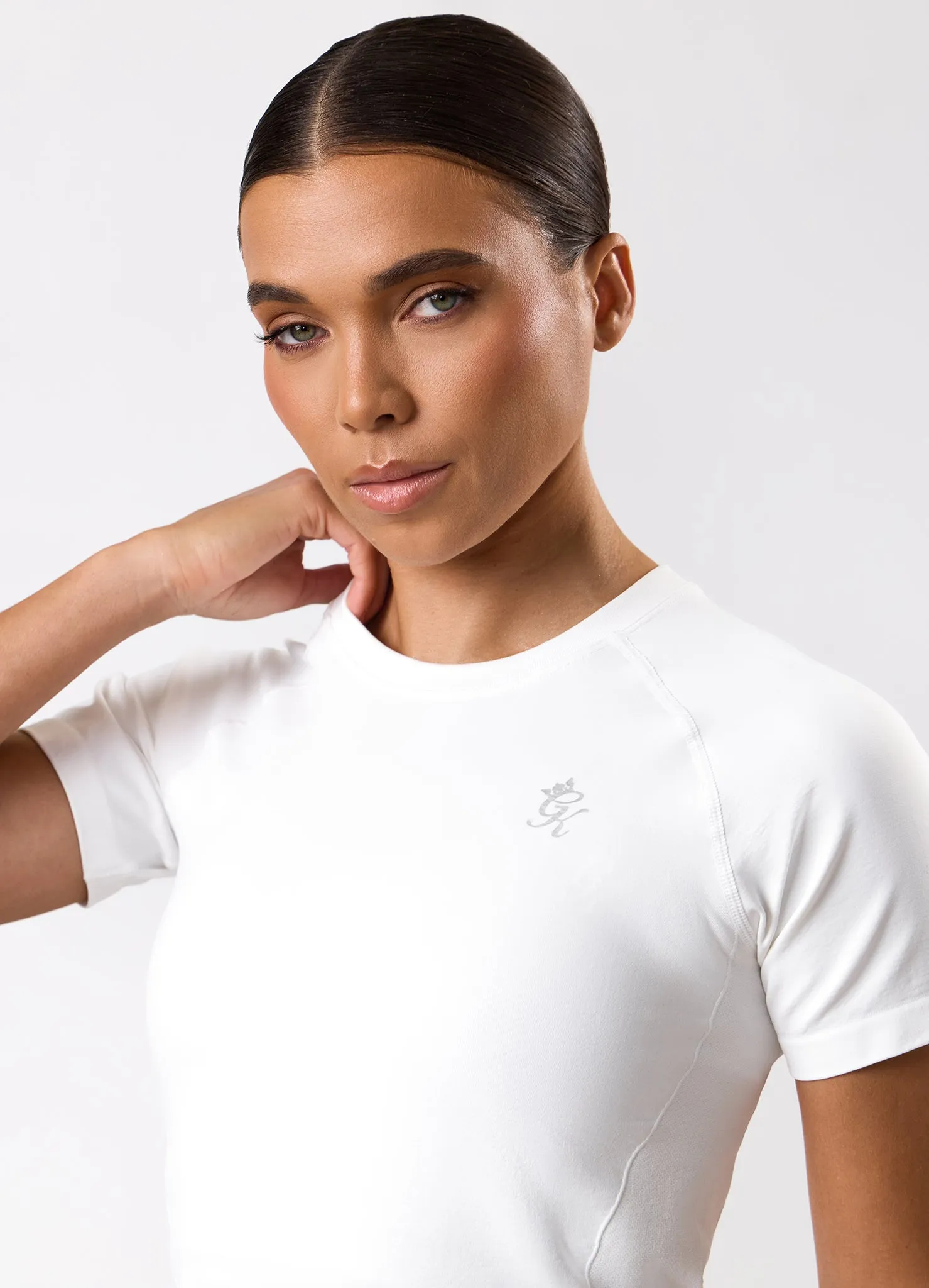 Gym King Power Lightweight Seamless Loose Fit Tee - White sold by The Gym King product image thumbnail 5