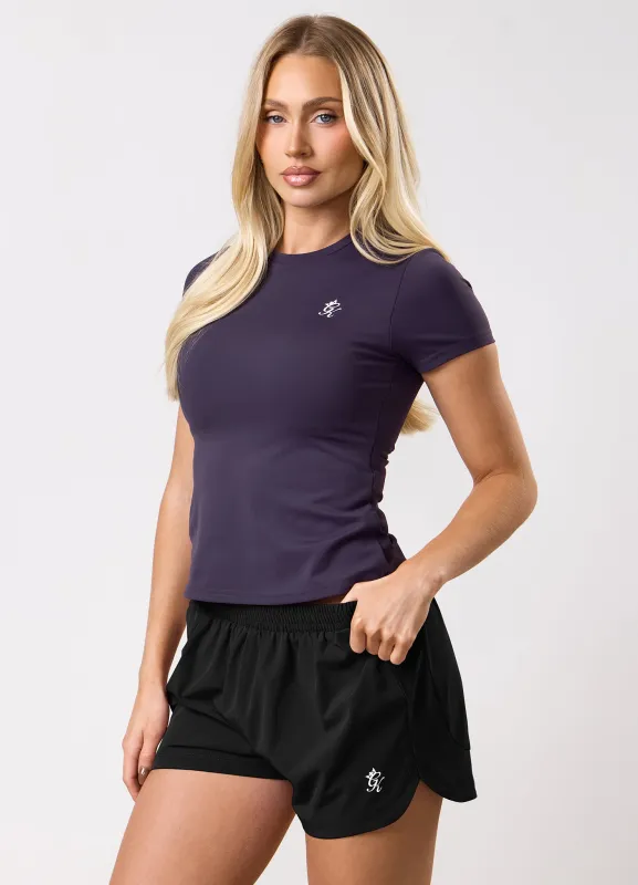 Gym King 365 Cap Sleeve Tee - Aubergine sold by The Gym King