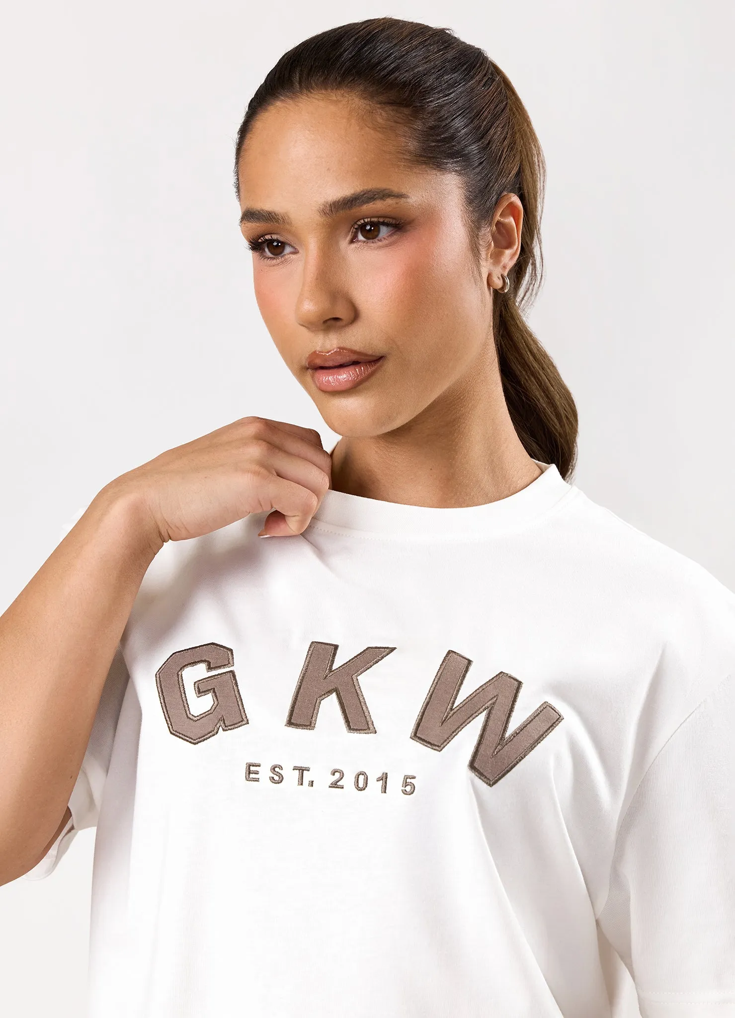 GKW Boyfriend Tee - Cream/Fawn sold by The Gym King product image thumbnail 5