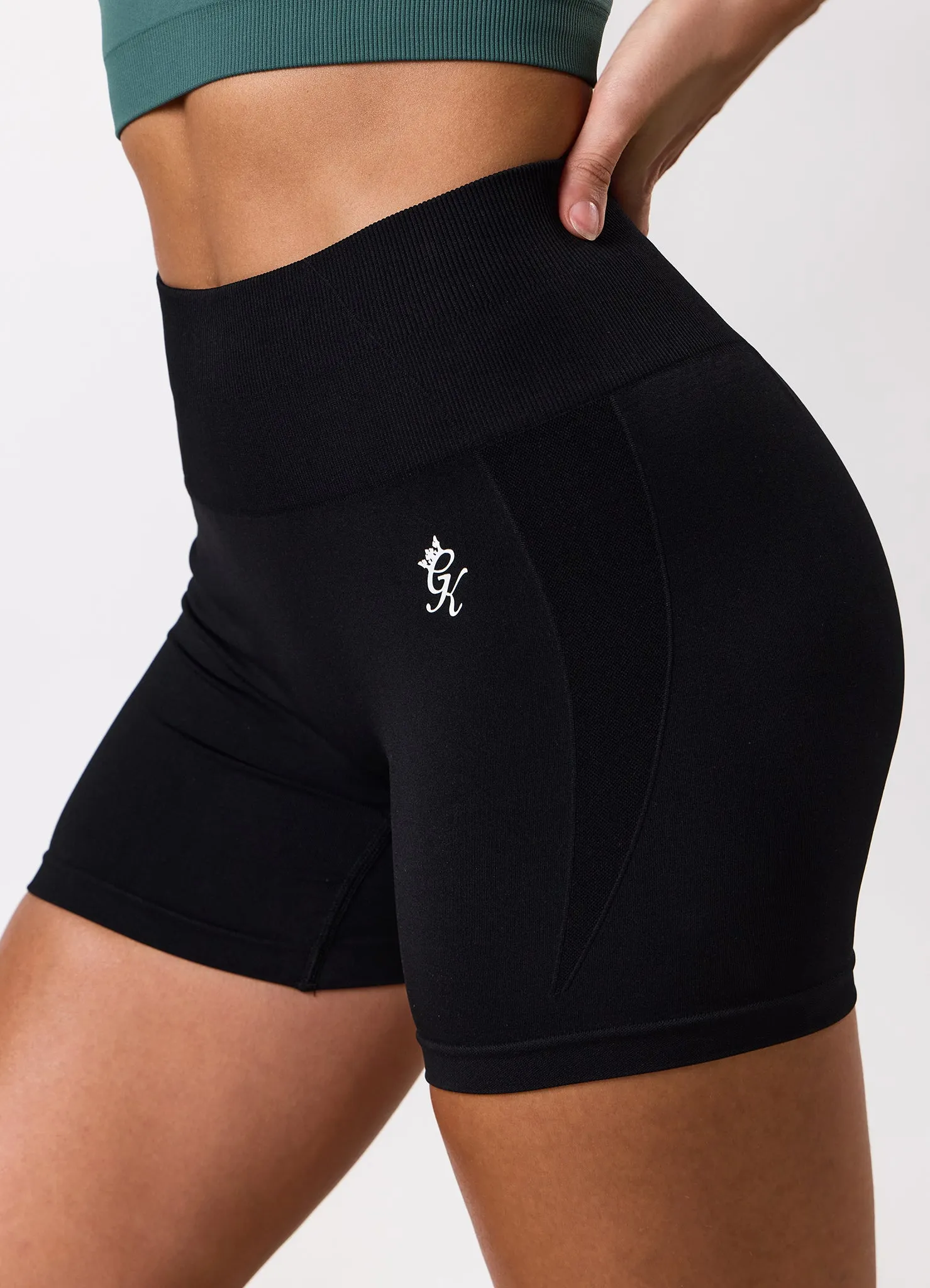 Gym King Power Lightweight Seamless Shorts - Black sold by The Gym King product image thumbnail 5