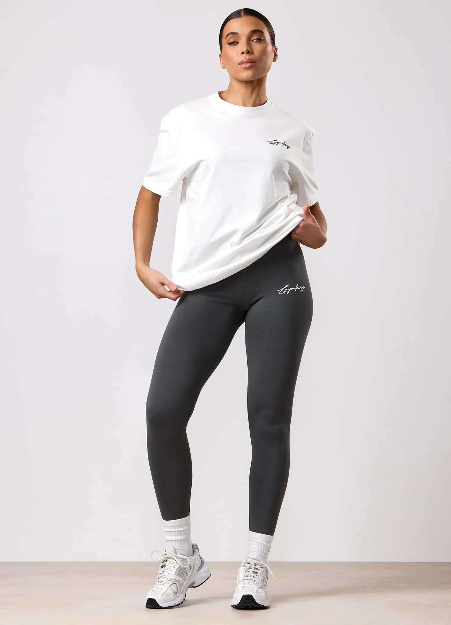 Gym King Script Mindset BF Tee - Cream sold by The Gym King product image thumbnail 5