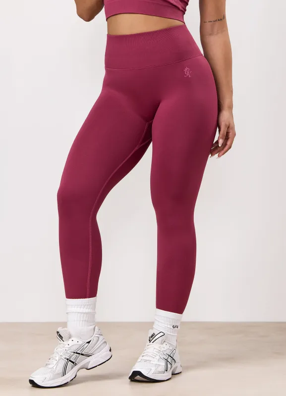 Gym King Sculpt Seamless Legging - Pomegranate sold by The Gym King