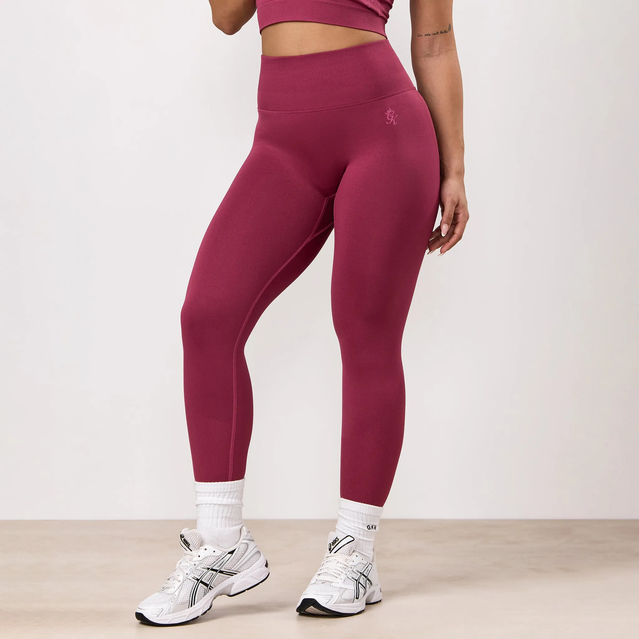 Gym King Sculpt Seamless Legging - Pomegranate sold by The Gym King product image thumbnail 2