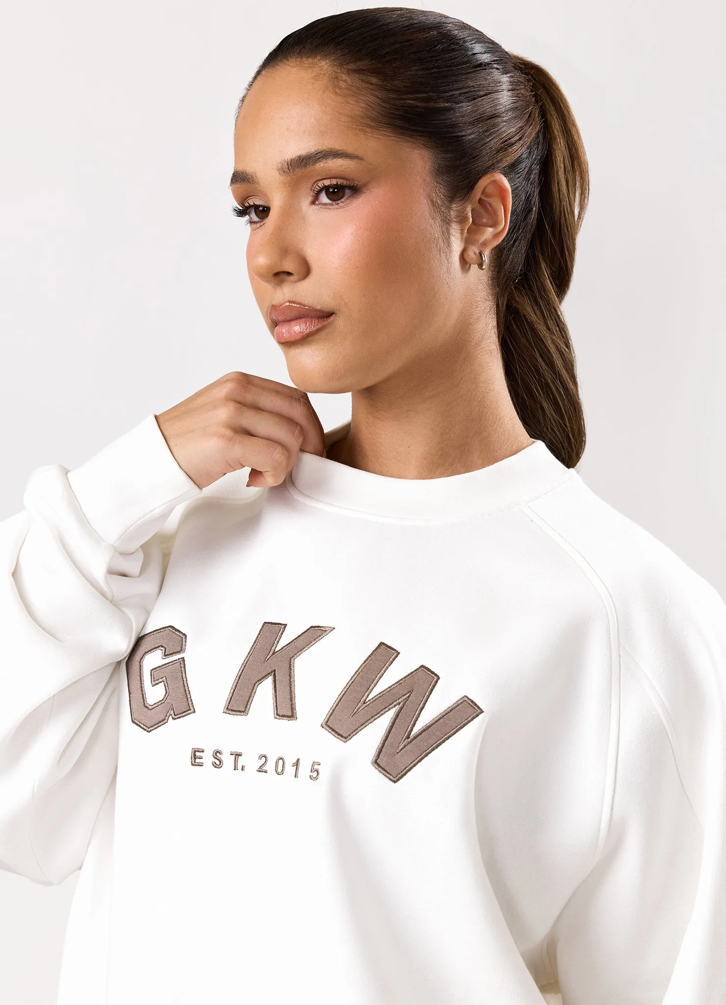 GKW Oversized Crew - Cream/Fawn sold by The Gym King product image thumbnail 5