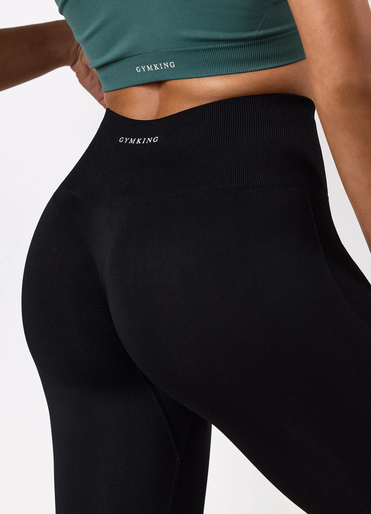 Gym King Power Lightweight Seamless Legging - Black sold by The Gym King product image thumbnail 5
