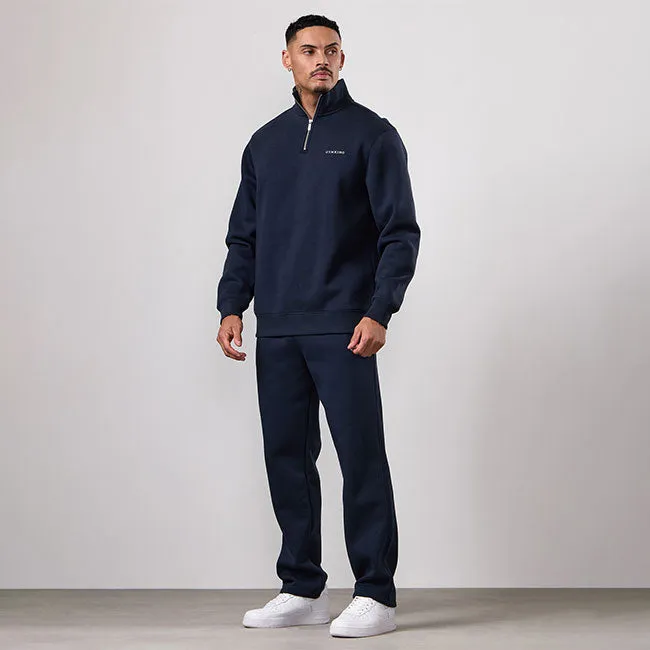 Gym King Fundamental Linear 1/4 Zip Tracksuit - Navy sold by The Gym King product image thumbnail 2