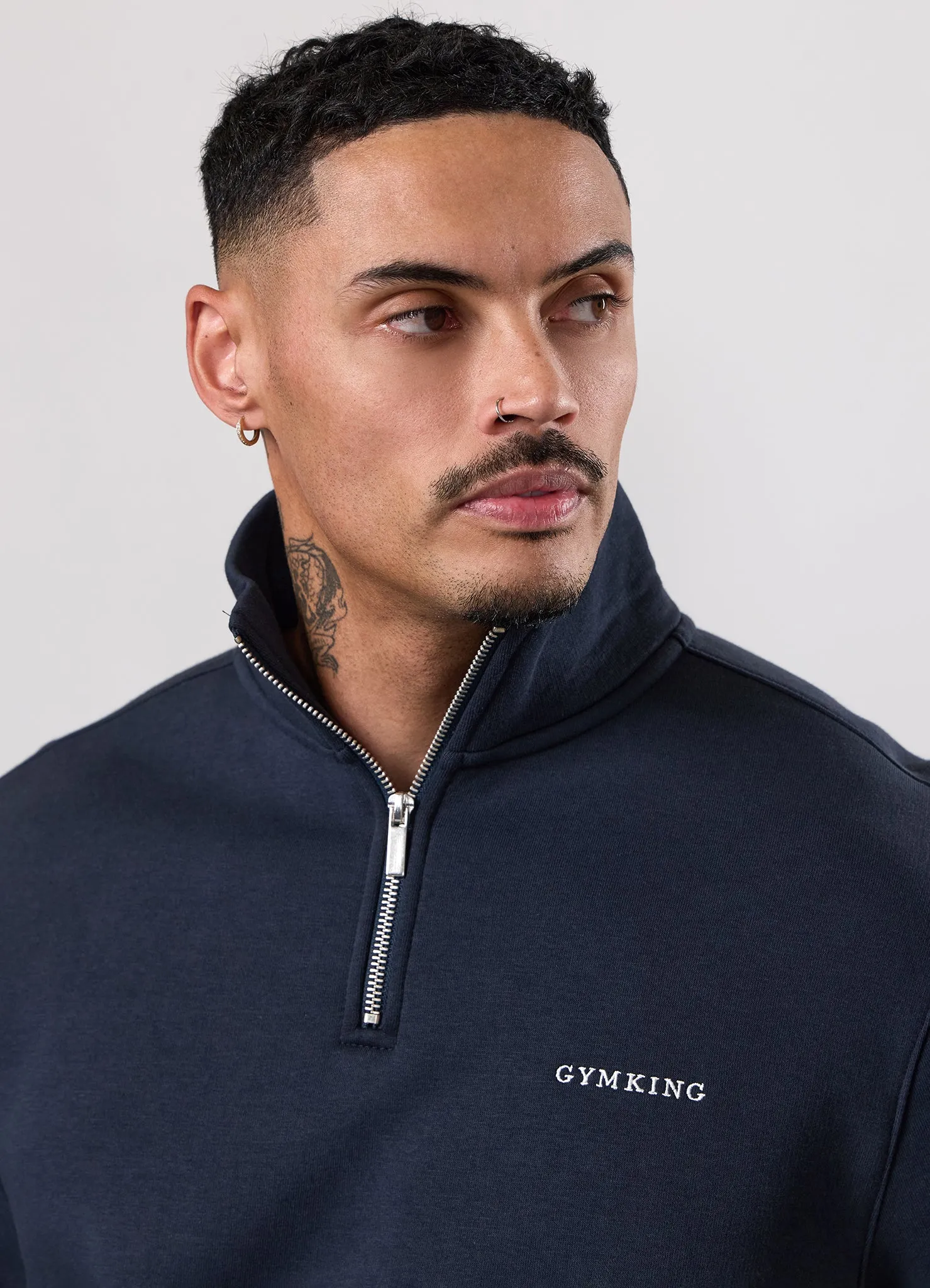 Gym King Fundamental Linear 1/4 Zip - Navy sold by The Gym King product image thumbnail 4