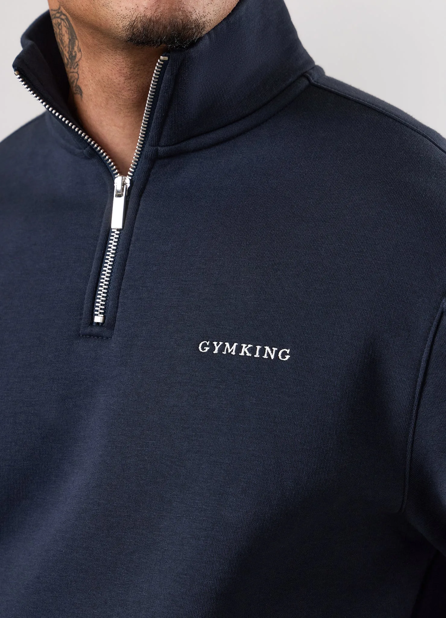 Gym King Fundamental Linear 1/4 Zip - Navy sold by The Gym King product image thumbnail 5