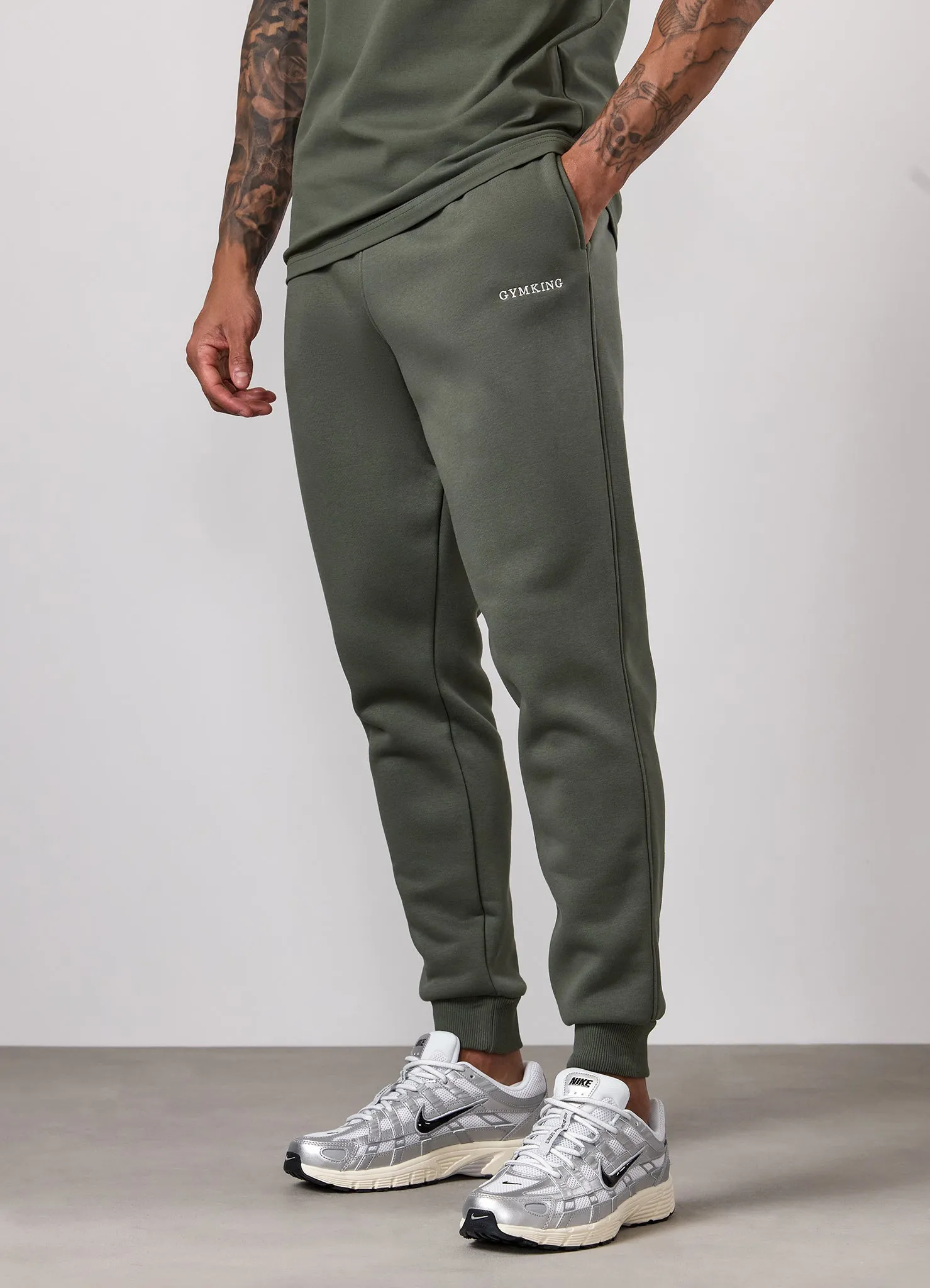 Gym King Fundamental Linear Jogger - Deep Olive sold by The Gym King