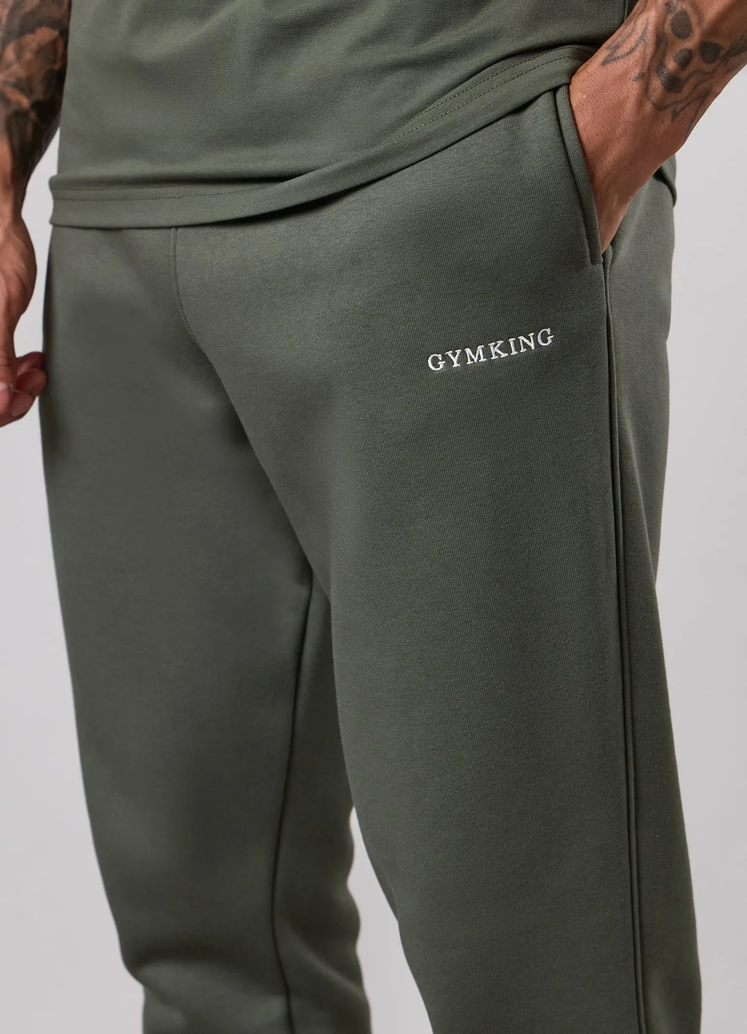 Gym King Fundamental Linear Jogger - Deep Olive sold by The Gym King product image thumbnail 4