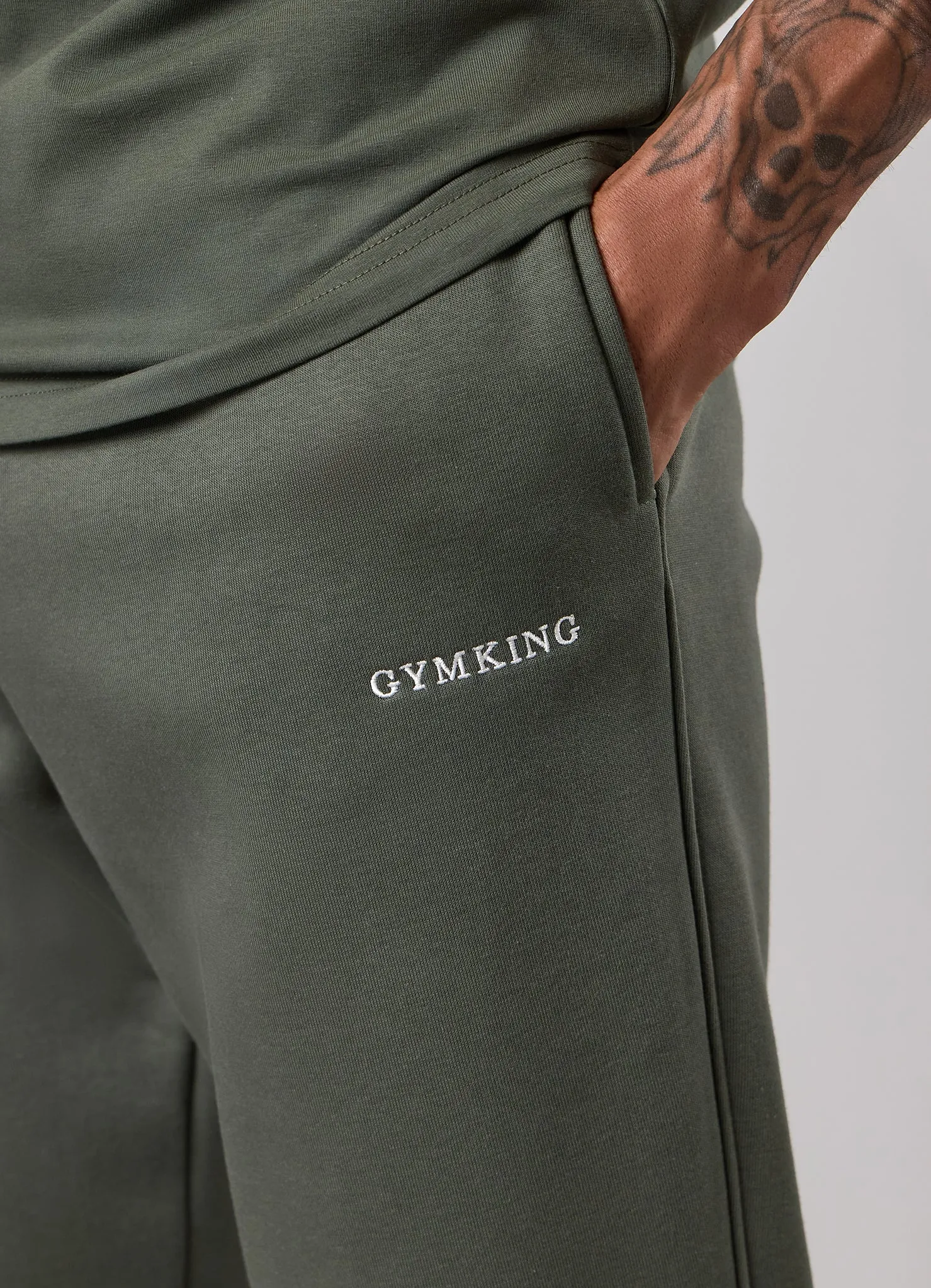 Gym King Fundamental Linear Jogger - Deep Olive sold by The Gym King product image thumbnail 5