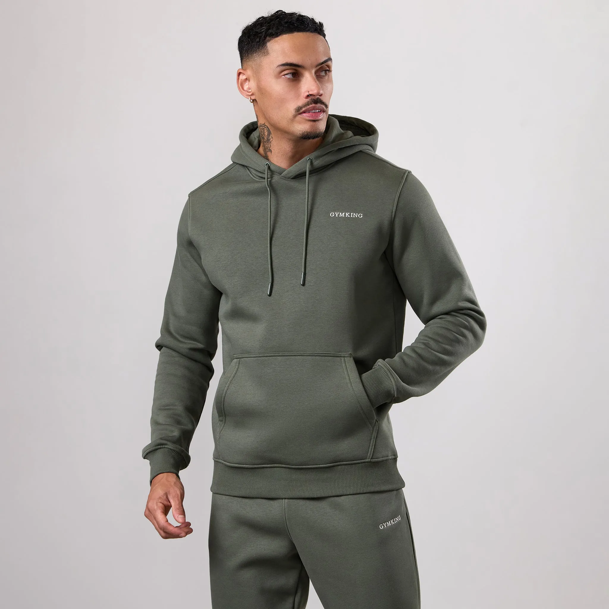 Gym King Fundamental Linear Hood - Deep Olive sold by The Gym King product image thumbnail 2