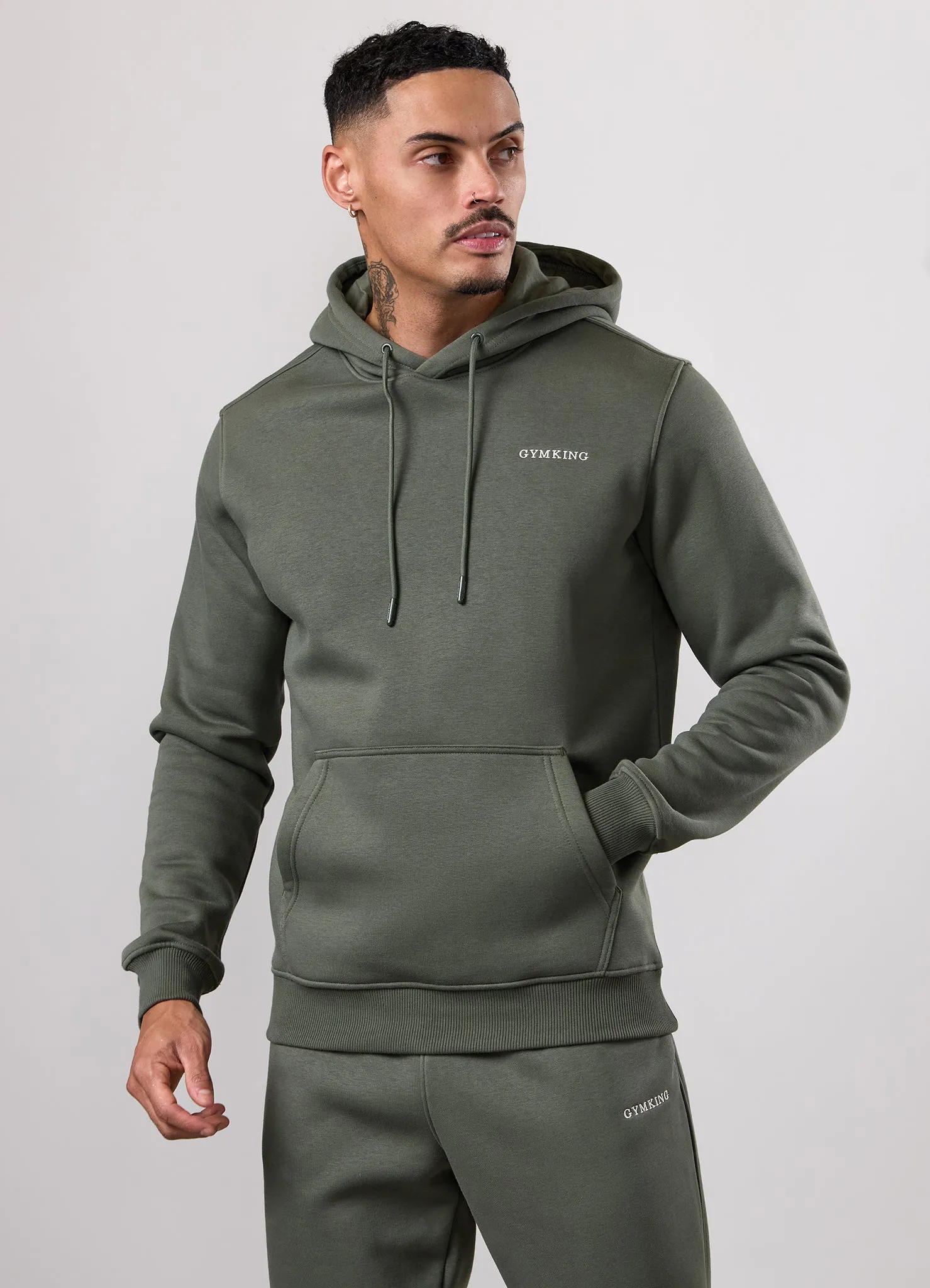 Gym King Fundamental Linear Hood - Deep Olive sold by The Gym King