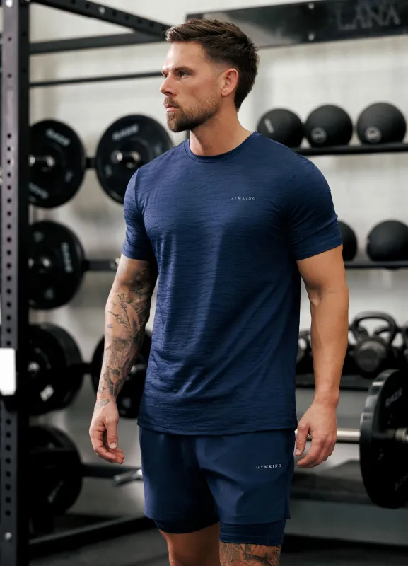 Gym King Dynamic Training Tee - Oxford Blue made by The Gym King