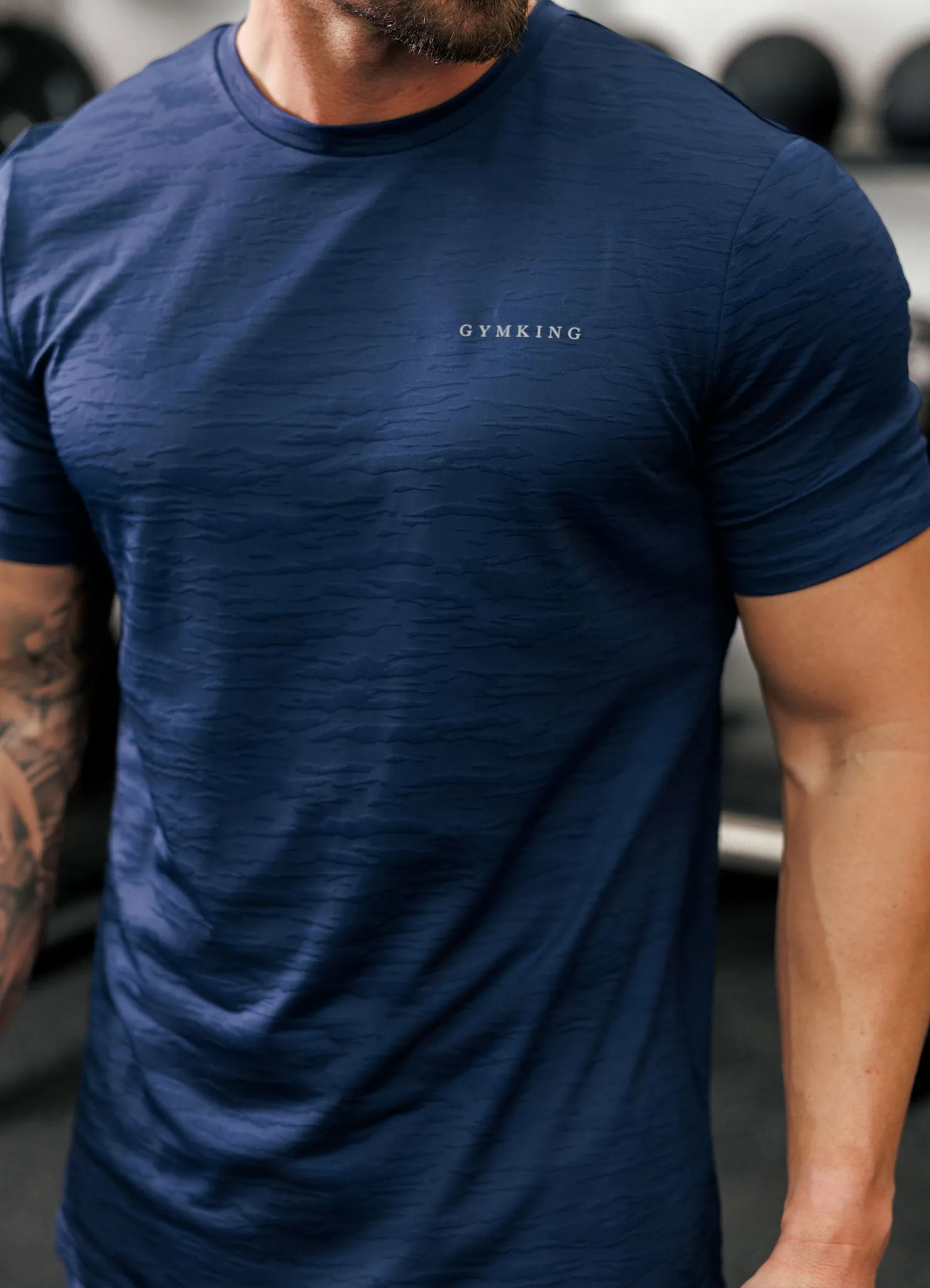 Gym King Dynamic Training Tee - Oxford Blue sold by The Gym King product image thumbnail 3