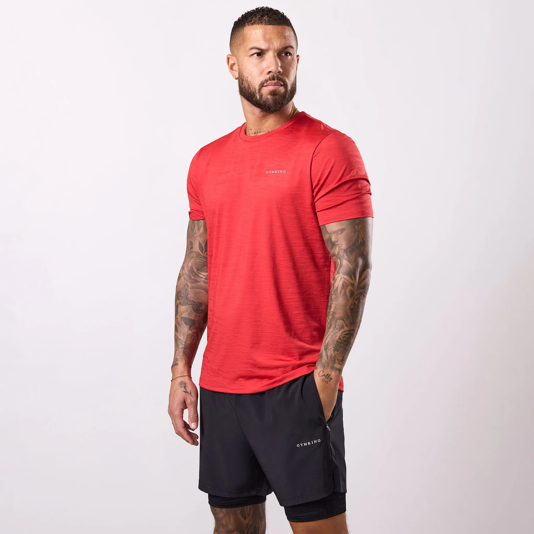 Gym King Dynamic Training Tee - Blood Stone sold by The Gym King product image thumbnail 2