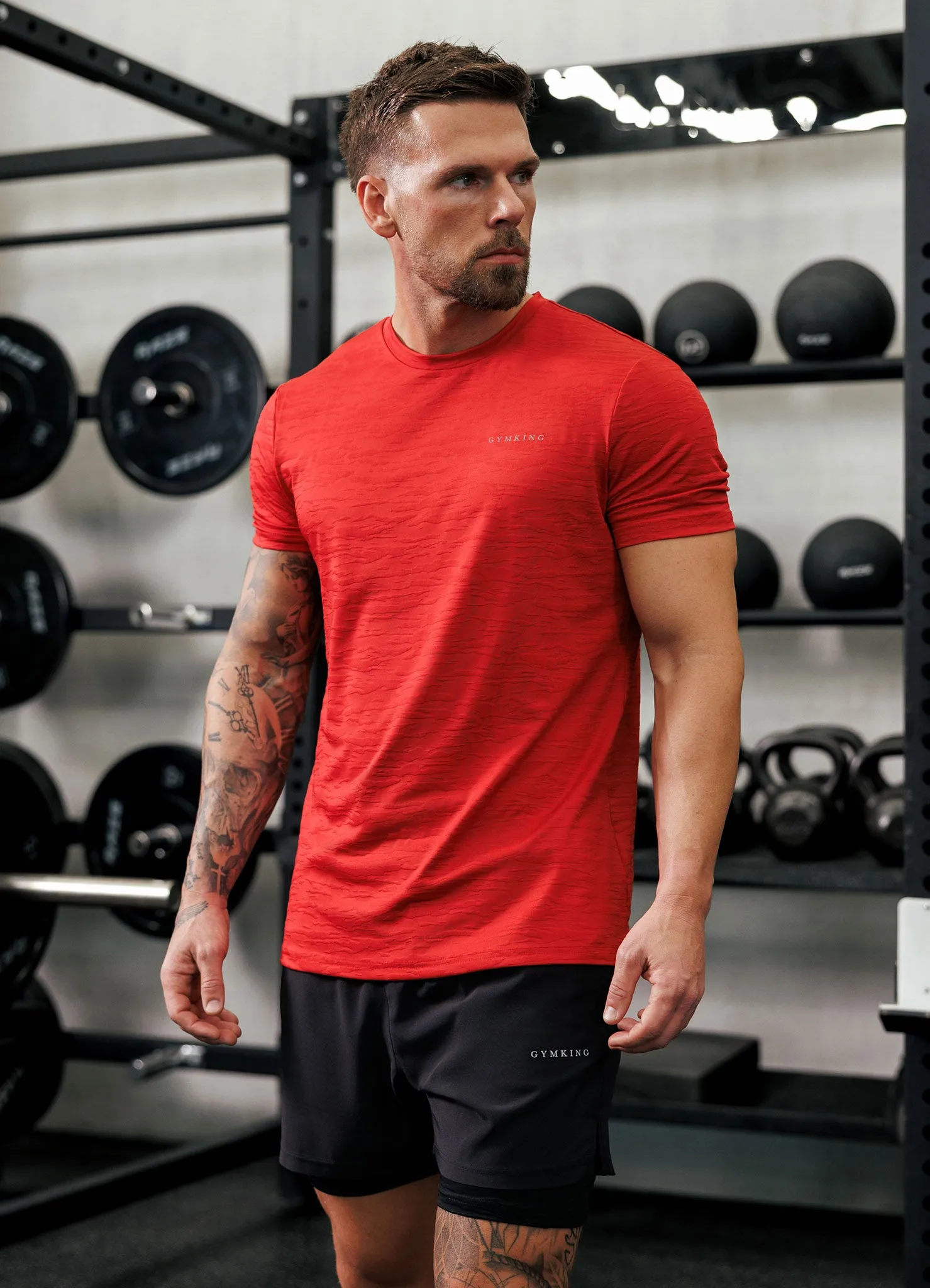 Gym King Dynamic Training Tee - Blood Stone sold by The Gym King