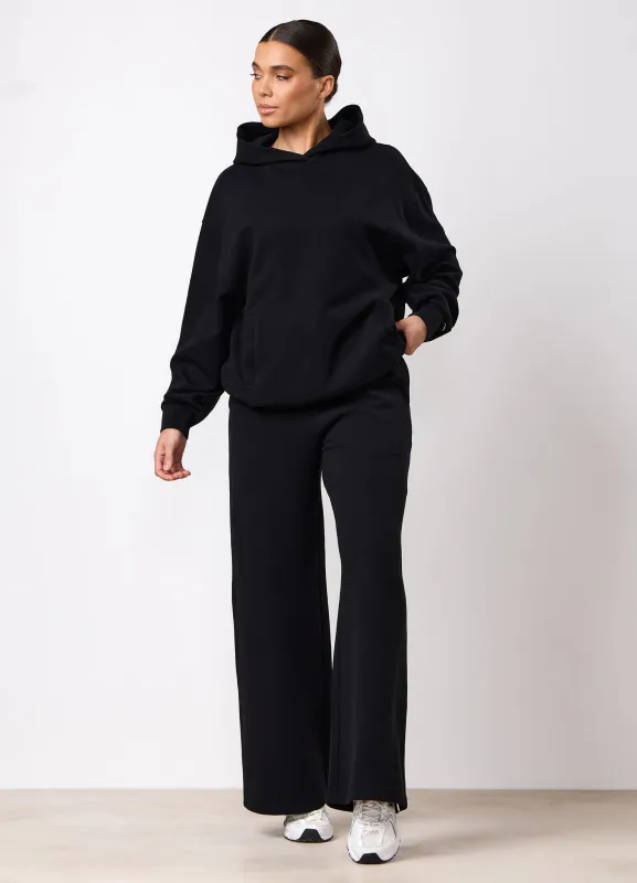 Gym King Waffle Hood Tracksuit - Black made by The Gym King