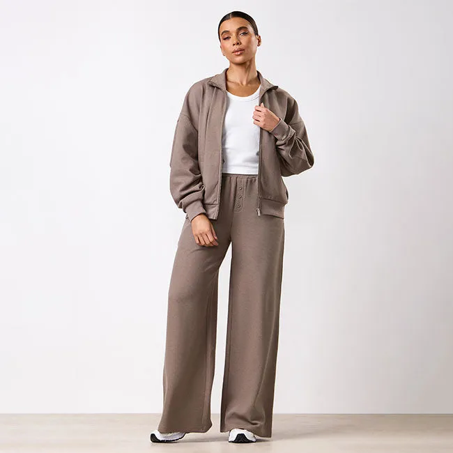 Gym King Waffle Full Zip Tracksuit - Truffle sold by The Gym King product image thumbnail 2