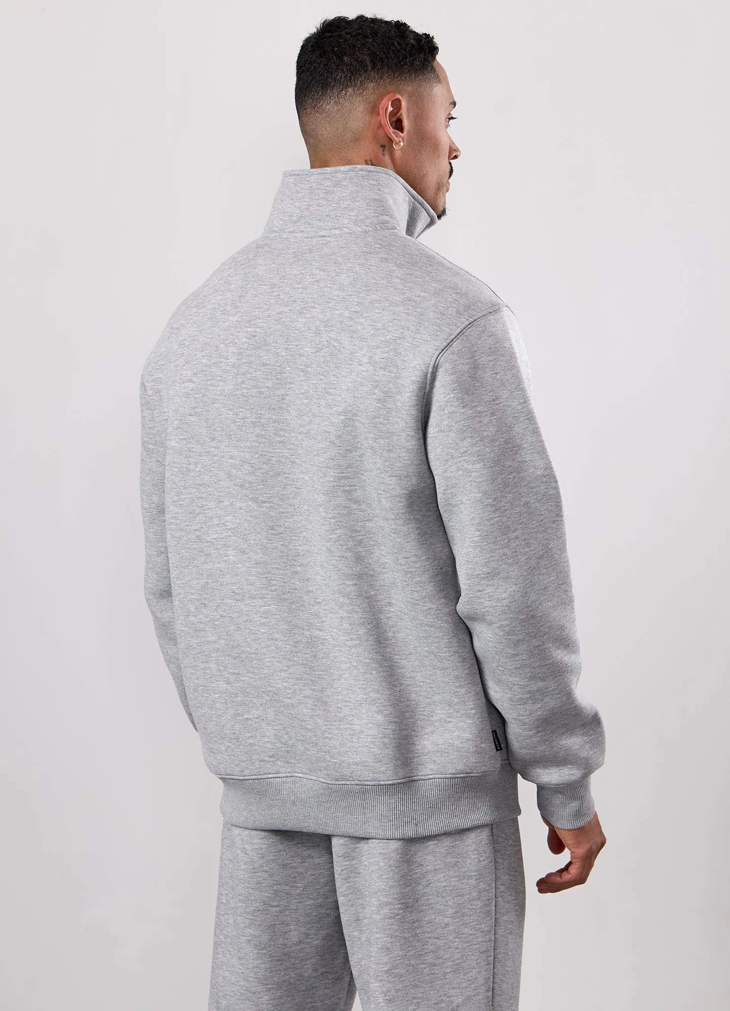 Gym King Fundamental Linear 1/4 Zip Tracksuit - Grey Marl sold by The Gym King product image thumbnail 3