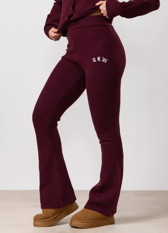 Gym King True Knit Trouser - Dark Cherry made by The Gym King
