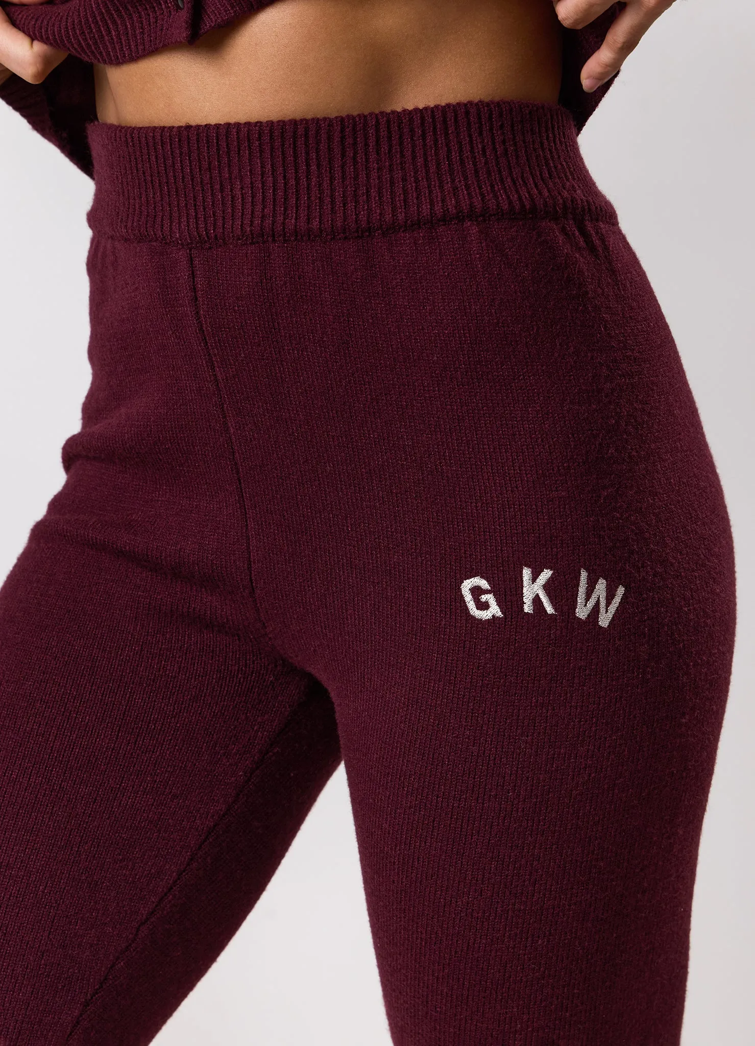 Gym King True Knit Trouser - Dark Cherry sold by The Gym King product image thumbnail 4