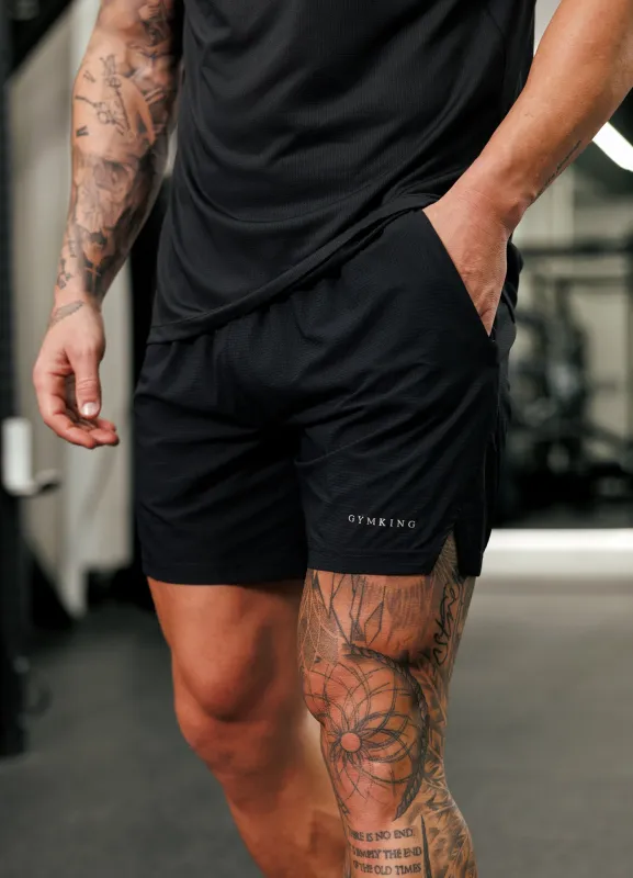 Gym King Energise 5" Short - Black sold by The Gym King