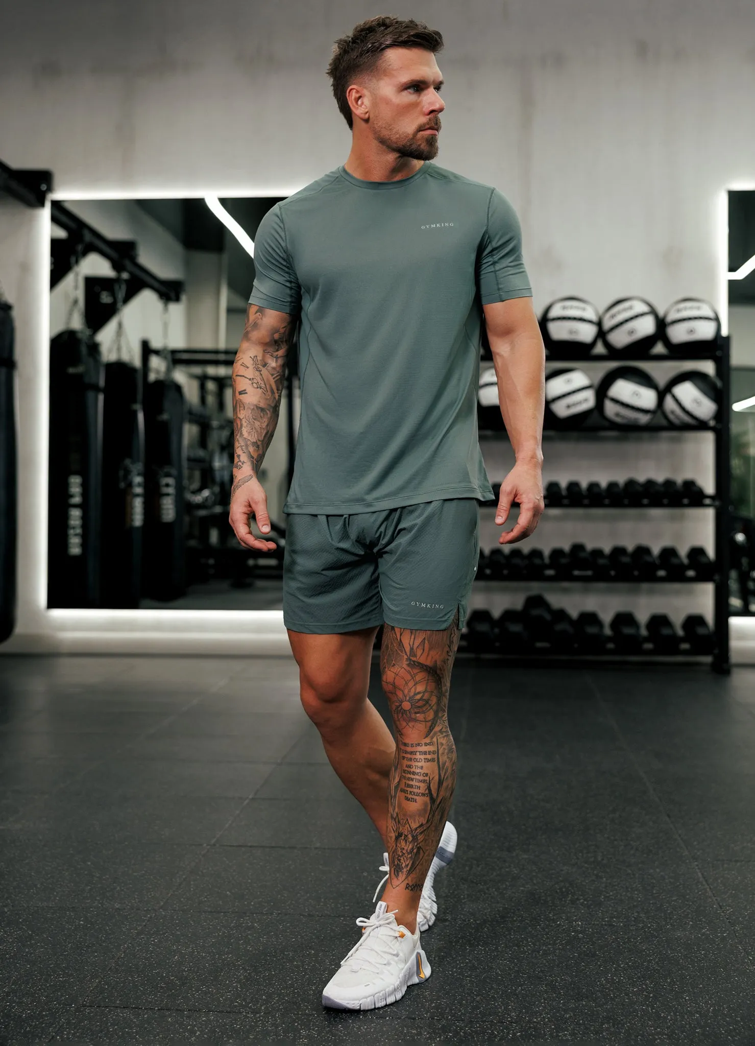 Gym King Energise 5" Short - Army Green sold by The Gym King product image thumbnail 4