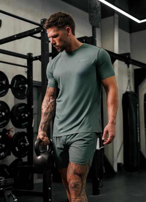 Gym King Energise Tee - Army Green sold by The Gym King